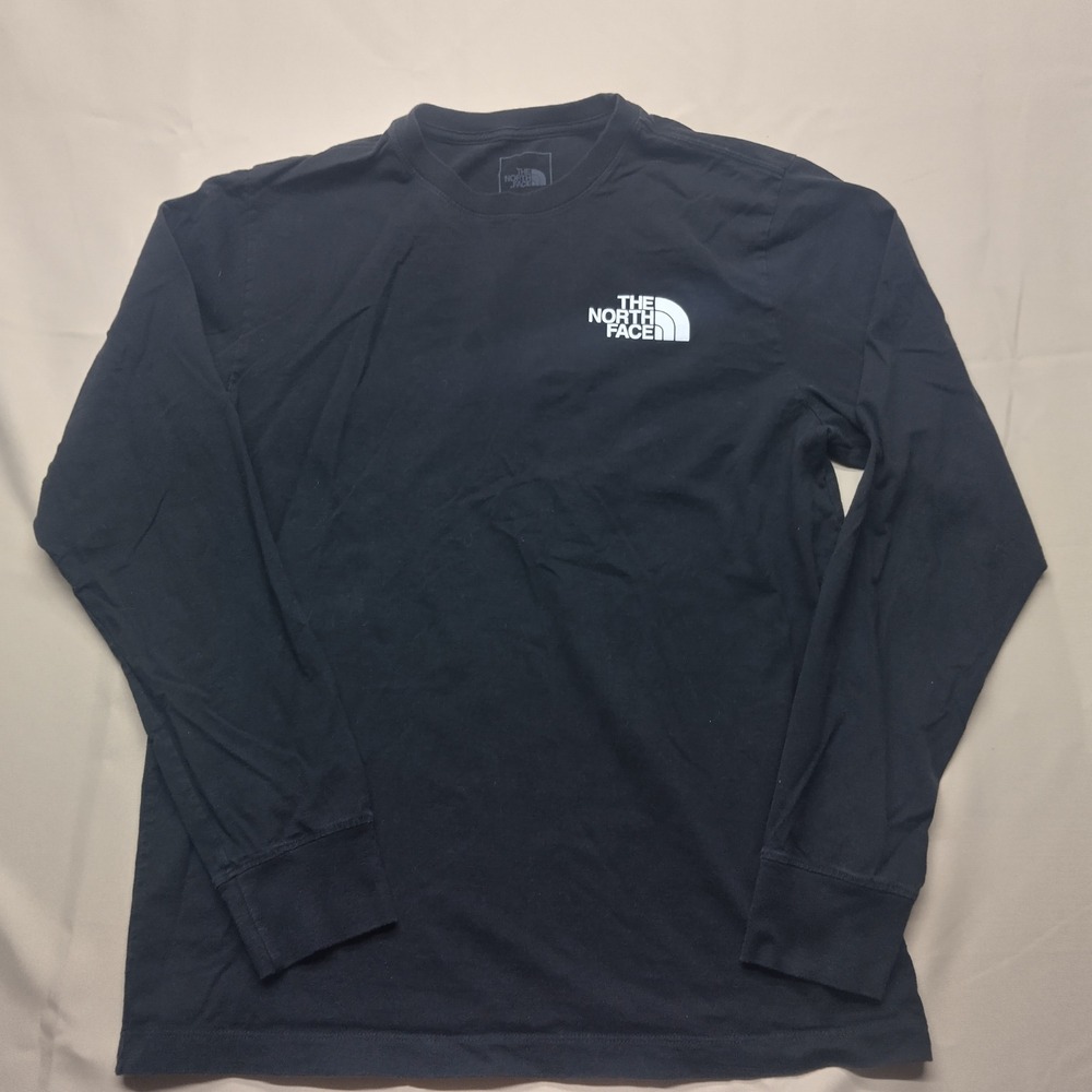 The North Face Mens Black Long Sleeve Never Stop Exploring Graphic T-Shirt M